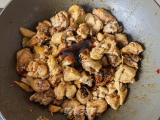 芥兰土豆炖柴鸡的做法步骤：9