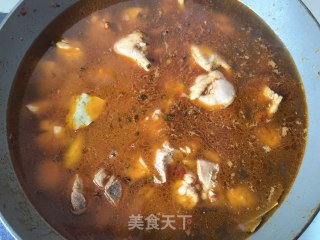 芥兰土豆炖柴鸡的做法步骤：11
