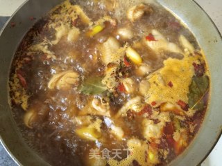 芥兰土豆炖柴鸡的做法步骤：12