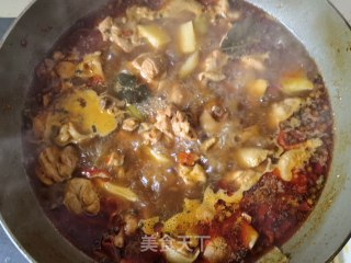 芥兰土豆炖柴鸡的做法步骤：15