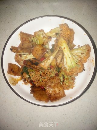 干锅菜花的做法步骤：8