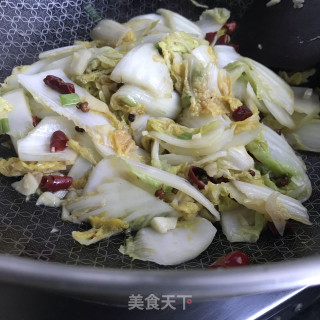 快炒娃娃菜的做法步骤：8