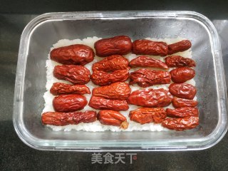 红枣糯米切糕的做法步骤：9