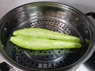鸡蛋蒸苦瓜的做法步骤：6