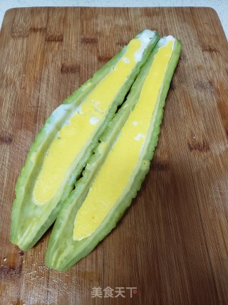鸡蛋蒸苦瓜的做法步骤：9
