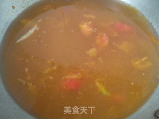 老黄瓜西红柿土豆汤的做法步骤：5