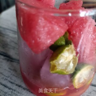 西瓜青桔冷泡茶的做法步骤：8