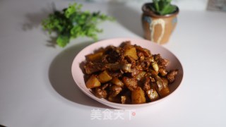 土豆烧鸭肉的做法步骤：7