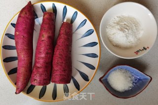 红薯饼的做法步骤：2