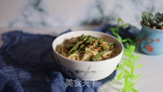 豆角炒肉拌面的做法步骤：10