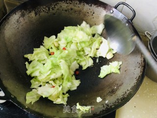 莲花菜炒粉丝的做法步骤：5