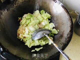 莲花菜炒粉丝的做法步骤：8
