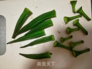 青芥秋葵的做法步骤：4