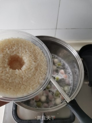 酒酿彩色小圆子的做法步骤：4