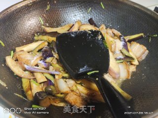 五花肉烧茄子的做法步骤：6