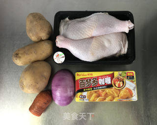 咖喱鸡腿炖土豆的做法步骤：1