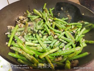 豆角酸菜炒肉片的做法步骤：6