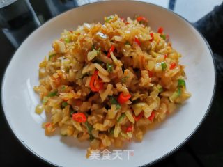 炒榨菜丁的做法步骤：7