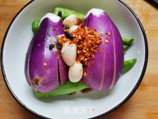 辣椒蒸茄子的做法步骤：8