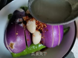 辣椒蒸茄子的做法步骤：9