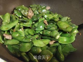 肉片炒扁豆的做法步骤：6
