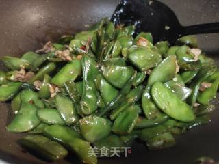肉片炒扁豆的做法步骤：7