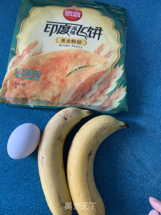 空气炸锅—-香蕉鸡蛋手抓饼的做法步骤：1