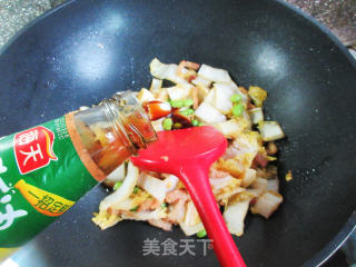 五花肉毛豆炒娃娃菜的做法步骤：13