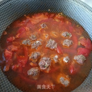 牛肉丸子番茄汤的做法步骤：10