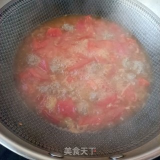 牛肉丸子番茄汤的做法步骤：11