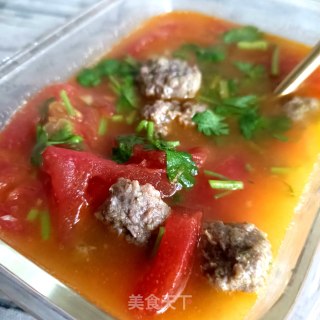 牛肉丸子番茄汤的做法步骤：17