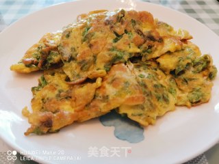 夜来香煎蛋的做法步骤：6
