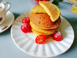 奶香无油南瓜松饼的做法步骤：6