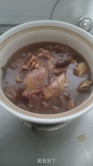鱿鱼干烧鸭的做法步骤：4