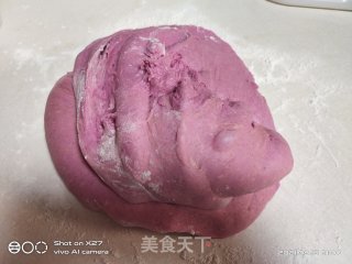 火龙果豆沙面包的做法步骤：4