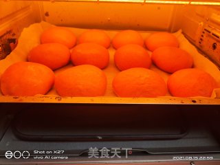 火龙果豆沙面包的做法步骤：8