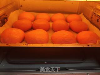 火龙果豆沙面包的做法步骤：9