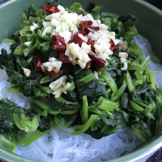 菠菜拌粉丝的做法步骤：8