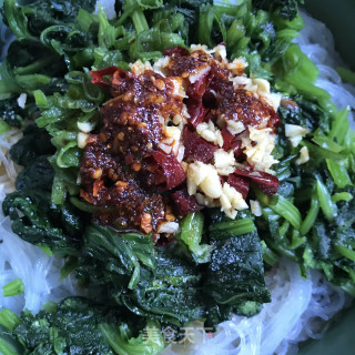 菠菜拌粉丝的做法步骤：9