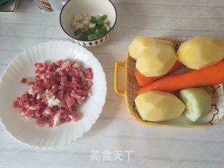 炒四丁的做法步骤：1