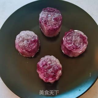 西米紫薯水晶糕的做法步骤：10