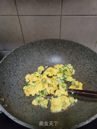 秋葵炒土鸡蛋的做法步骤：11