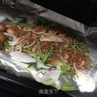 香辣烤鲈鱼的做法步骤：10