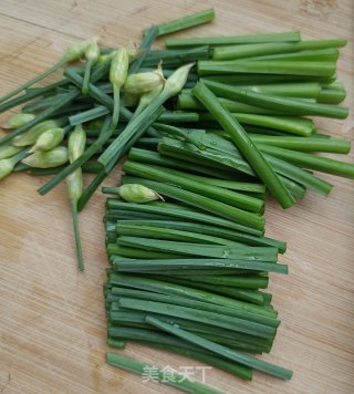 韭苔炒豆腐的做法步骤：2