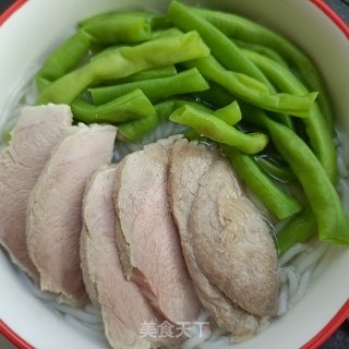 精肉豆角汤粉的做法步骤：8