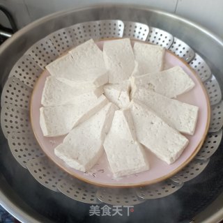 韭苔肉末蒸豆腐的做法步骤：13
