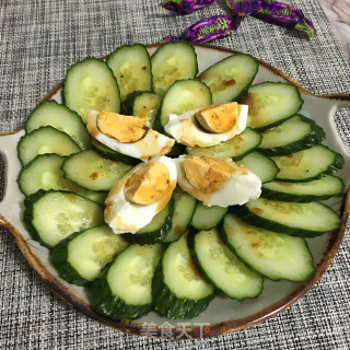 鸡蛋拌黄瓜的做法步骤：5