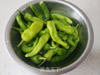 尖椒炒南瓜的做法步骤：3