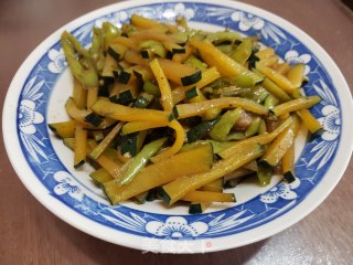 尖椒炒南瓜的做法步骤：6