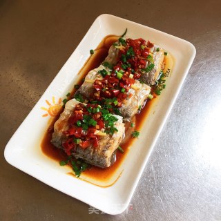 剁椒蒸带鱼的做法步骤：9